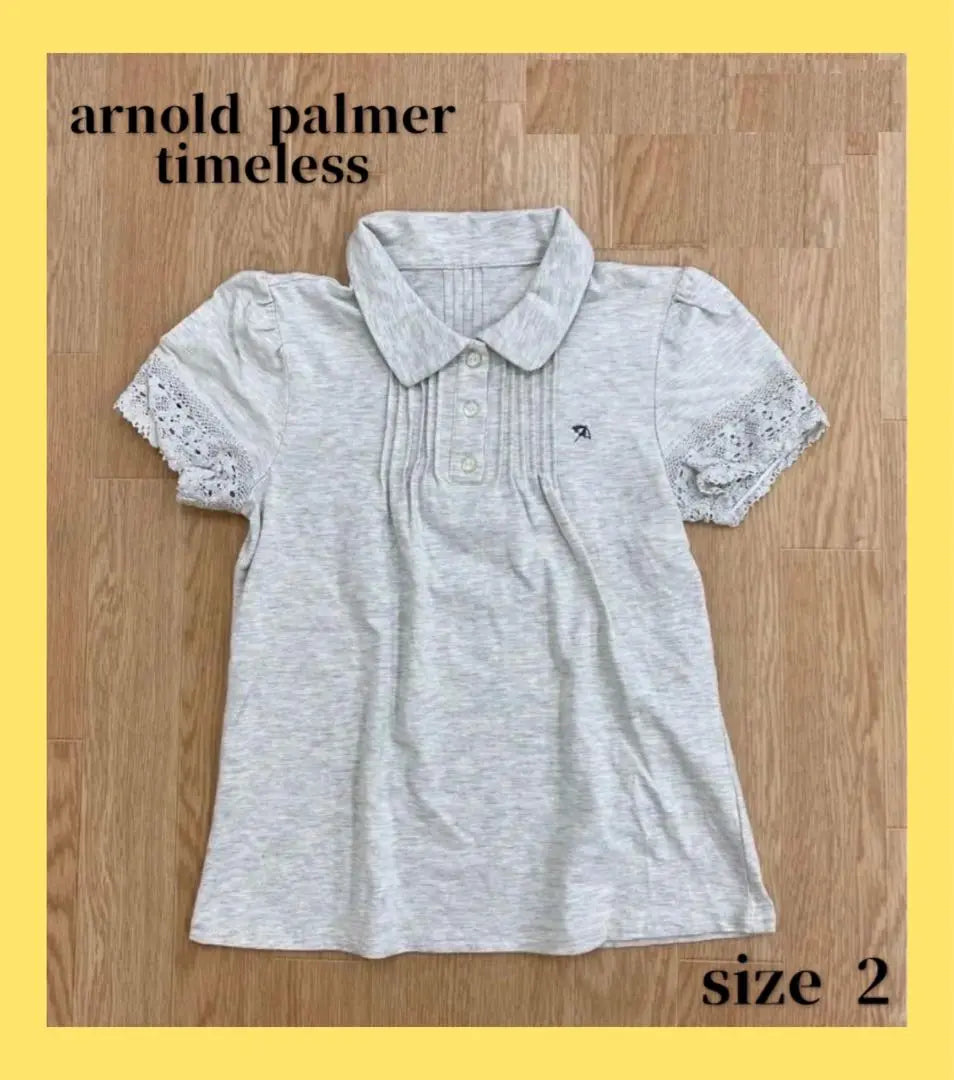 〇1650〇 Arnold Palmer - Camiseta de manga corta atemporal cortada y cosida para mujer