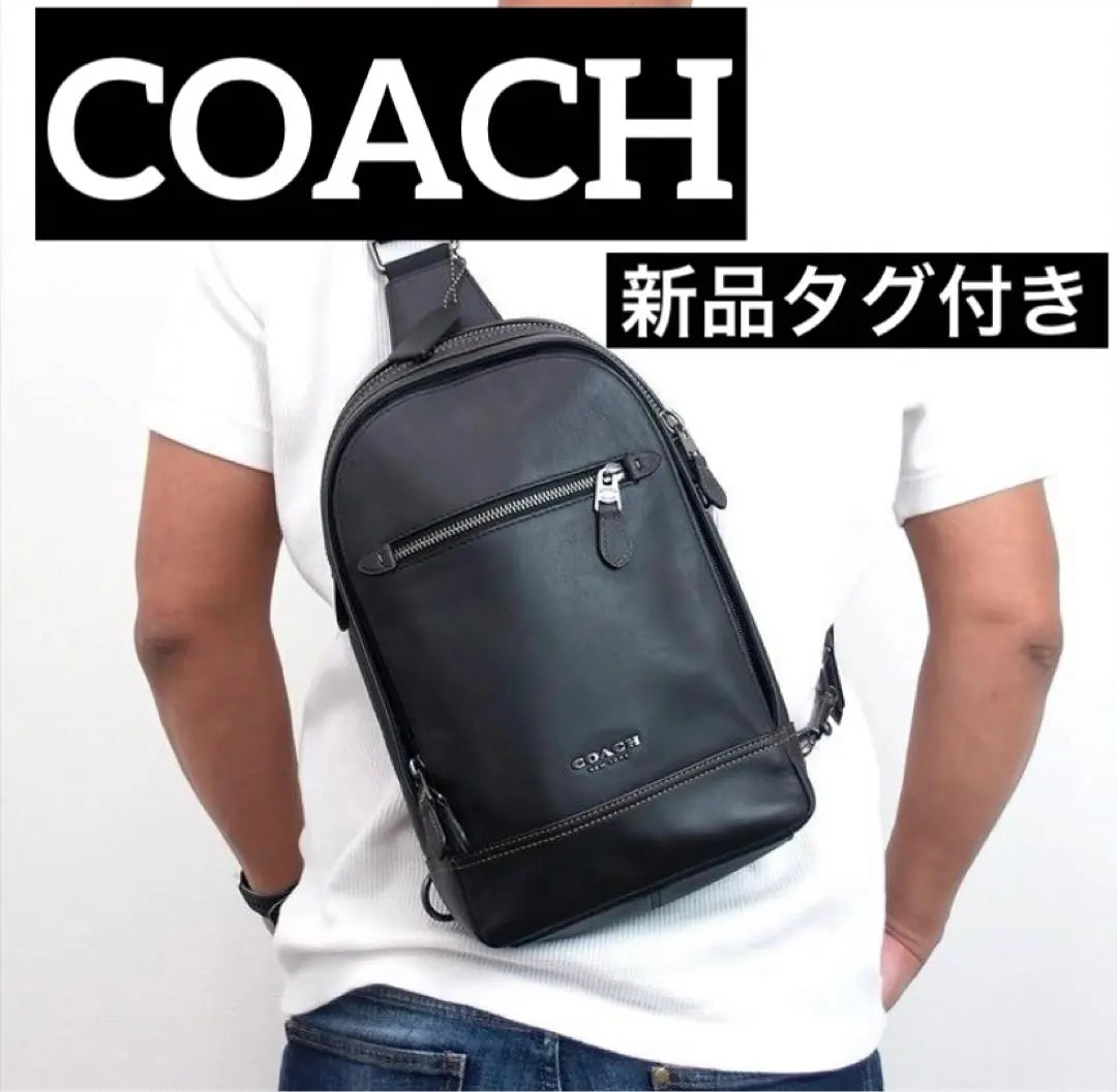 [New COACH Body Bag Shoulder Bag Black 1 piece]