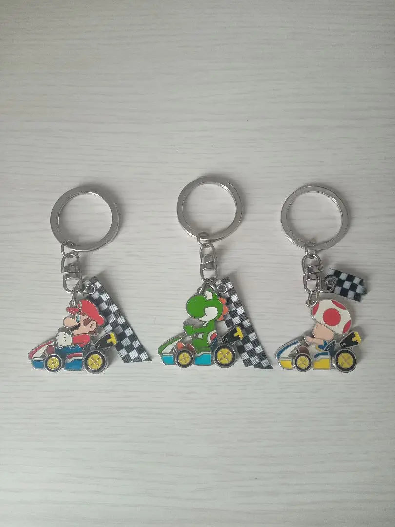 USJ Super Nintendo World Mario Kart Keychain Set