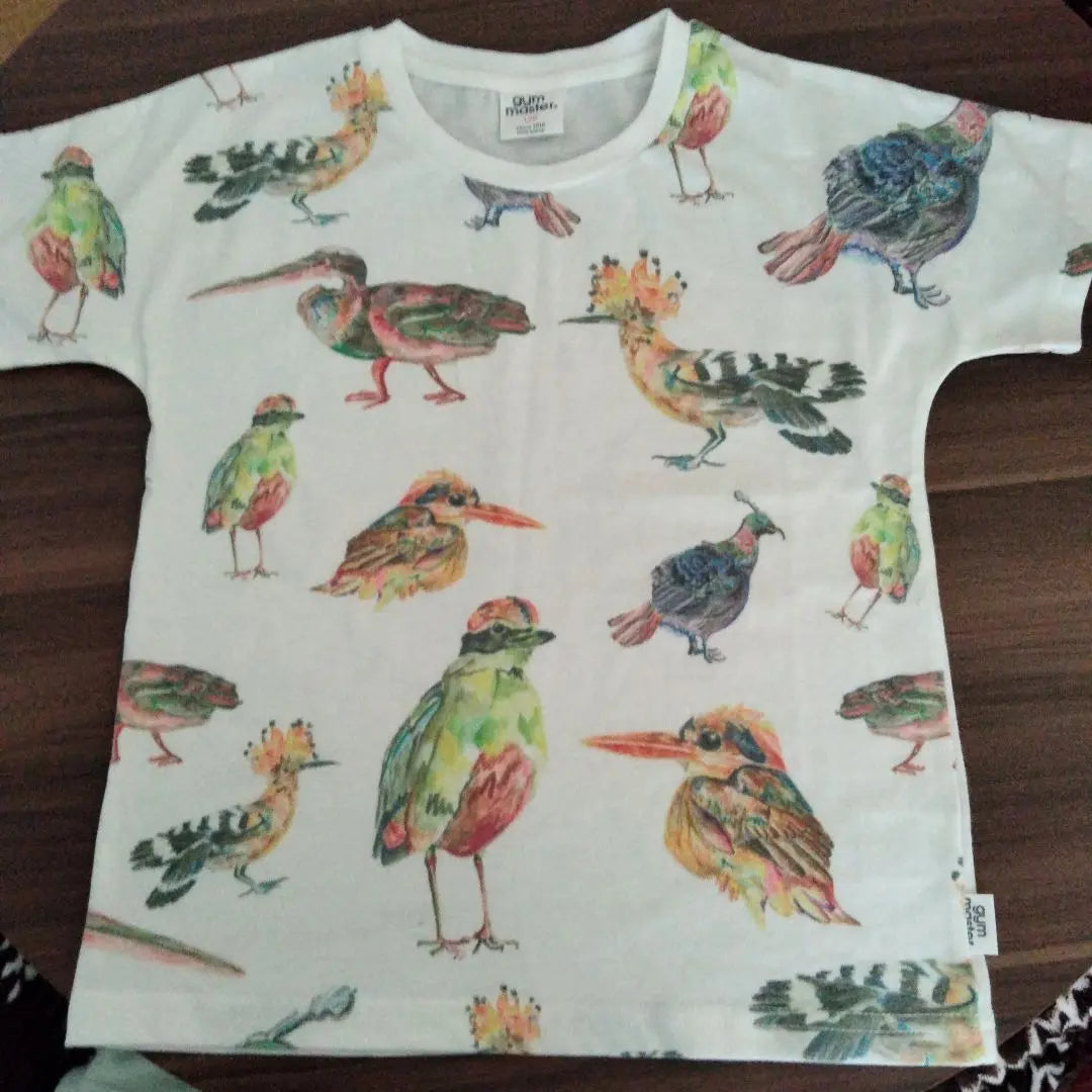 GYM MASTER Bird Pattern T -shirt Short Sleeve