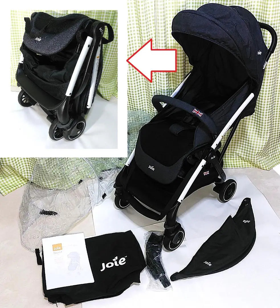 Katoji Stroller Joie Tourist Denim Pattern Foldable A-Type Travel Shi