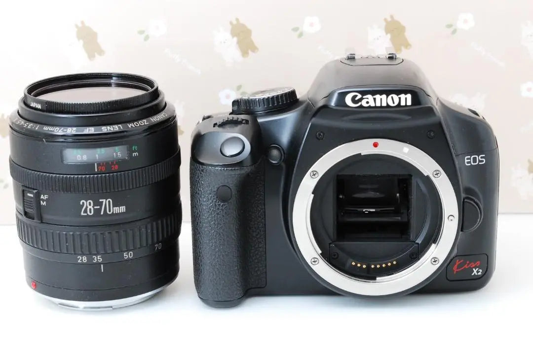 ❤️Canon eos Kiss X2❤️A set that can be used immediately♪Smartphone transfer OK♪