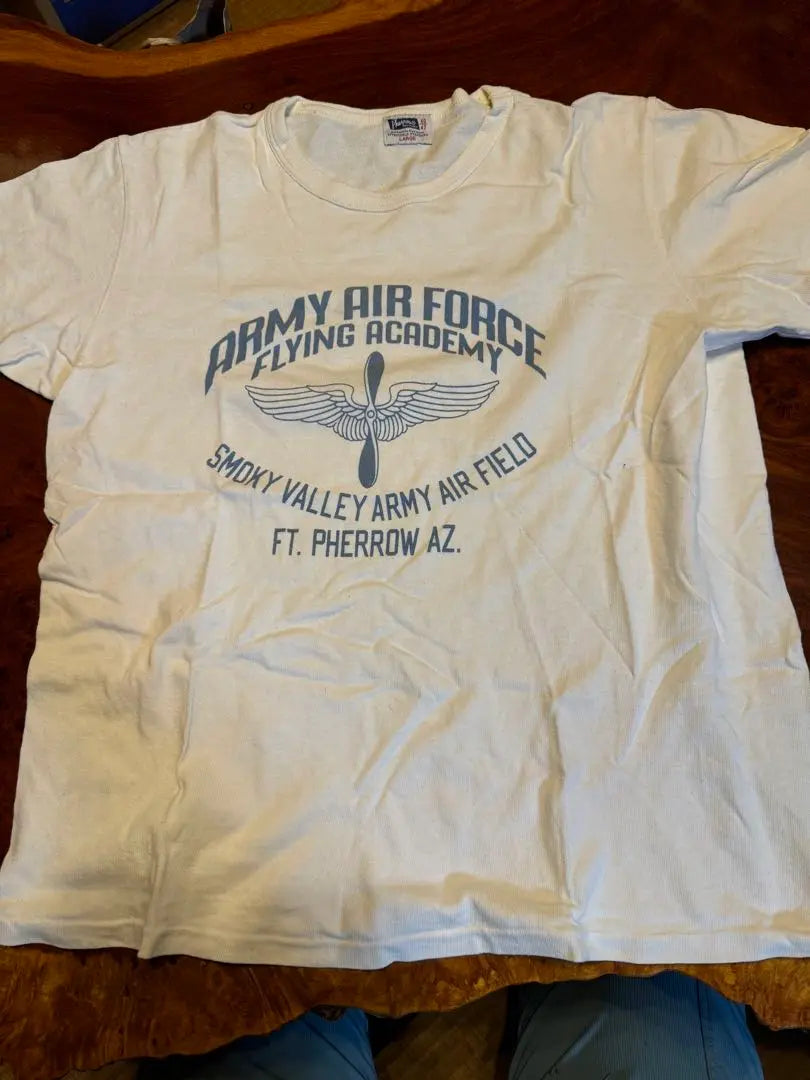 Fellows USAF White T -shirt size Notation L | フェローズ　USAF白Tシャツサイズ表記L