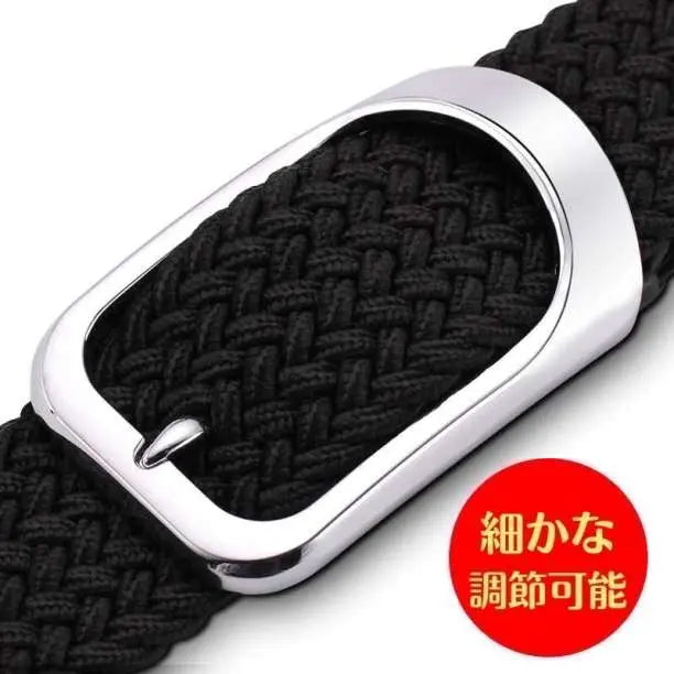 Mesh belt black rubber belt knit leather student golf outdoor ventilation