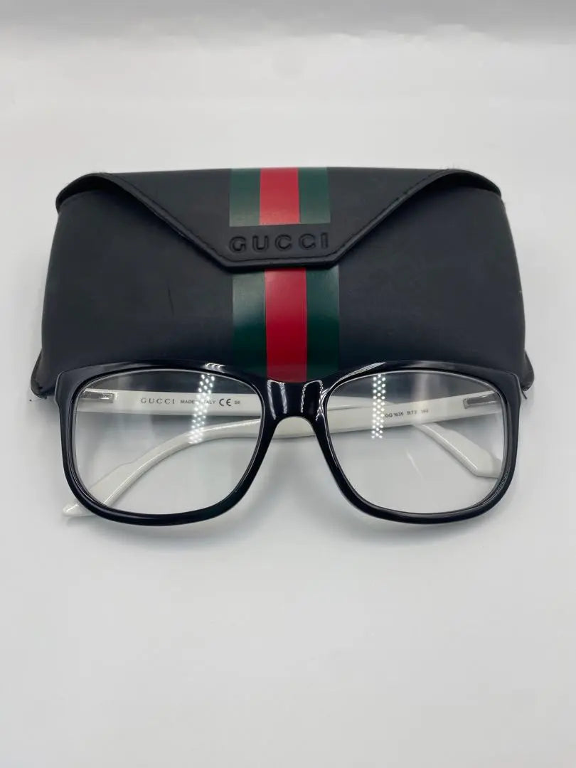 ‼ ️Extremely beautiful item!! ️Gucci Fashion Glasses Non-Prescription Square Sherry Line GG Logo