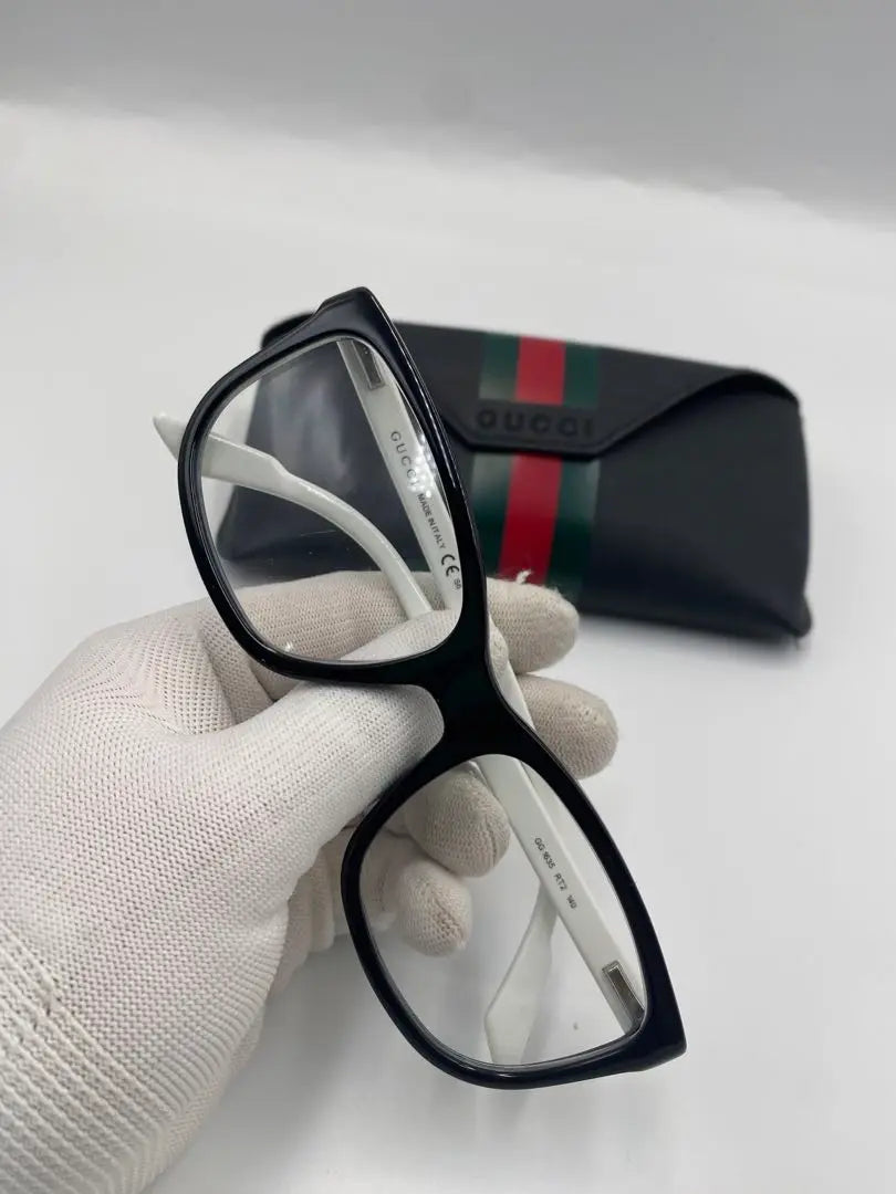 ‼ ️Extremely beautiful item!! ️Gucci Fashion Glasses Non-Prescription Square Sherry Line GG Logo