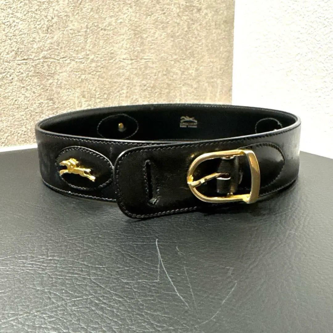 Longchamp Women's Leather Belt 65/26 Small Size