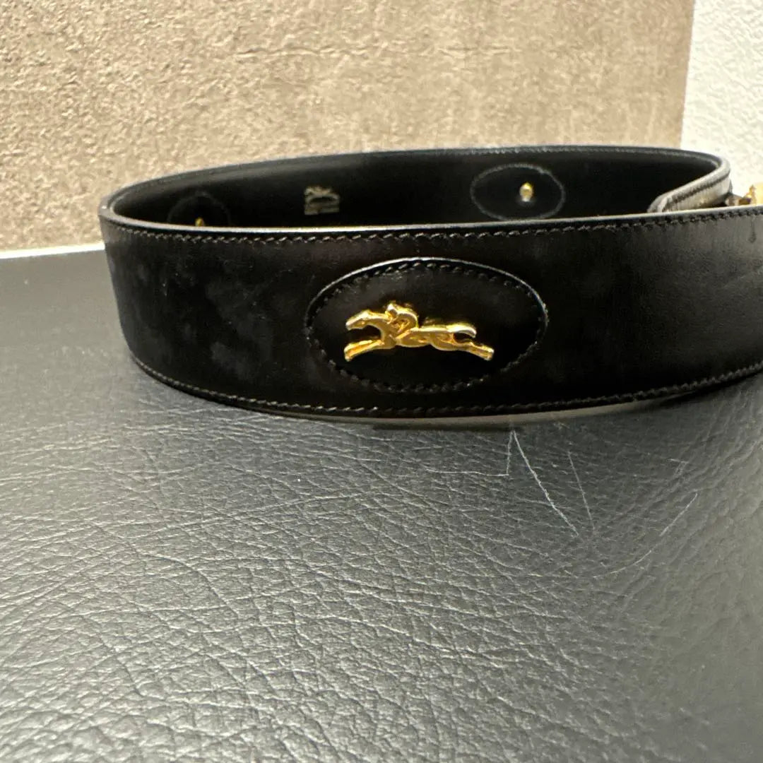 Longchamp Women's Leather Belt 65/26 Small Size