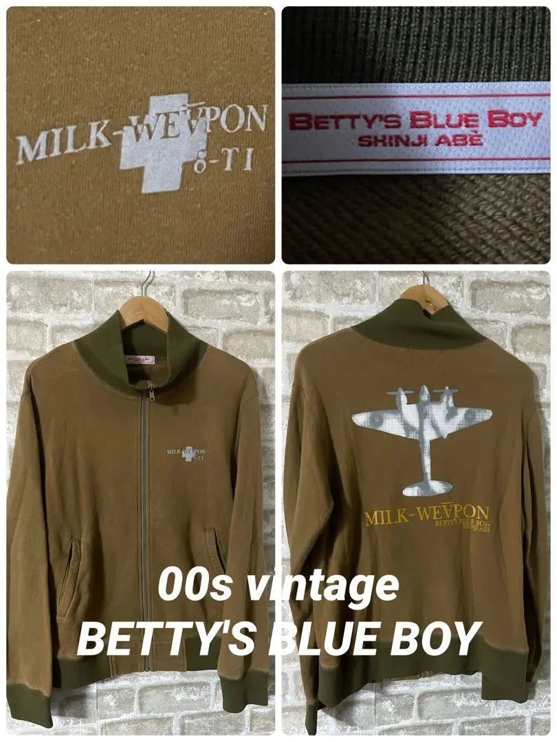 Chaqueta deportiva vintage Betties Blue Boy para hombre, talla M, años 2000