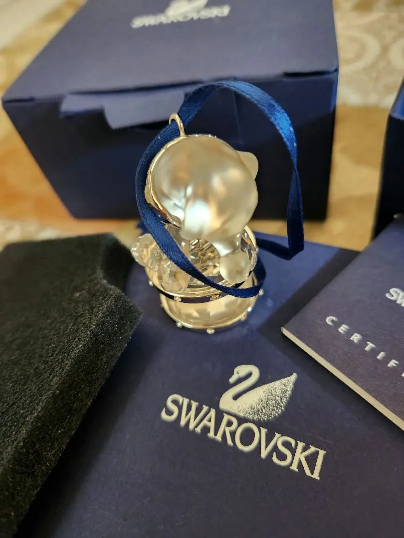 [Raro] Tambor de oso Swarovski 2007 | 【希少】スワロフスキー ベア ドラム 2007