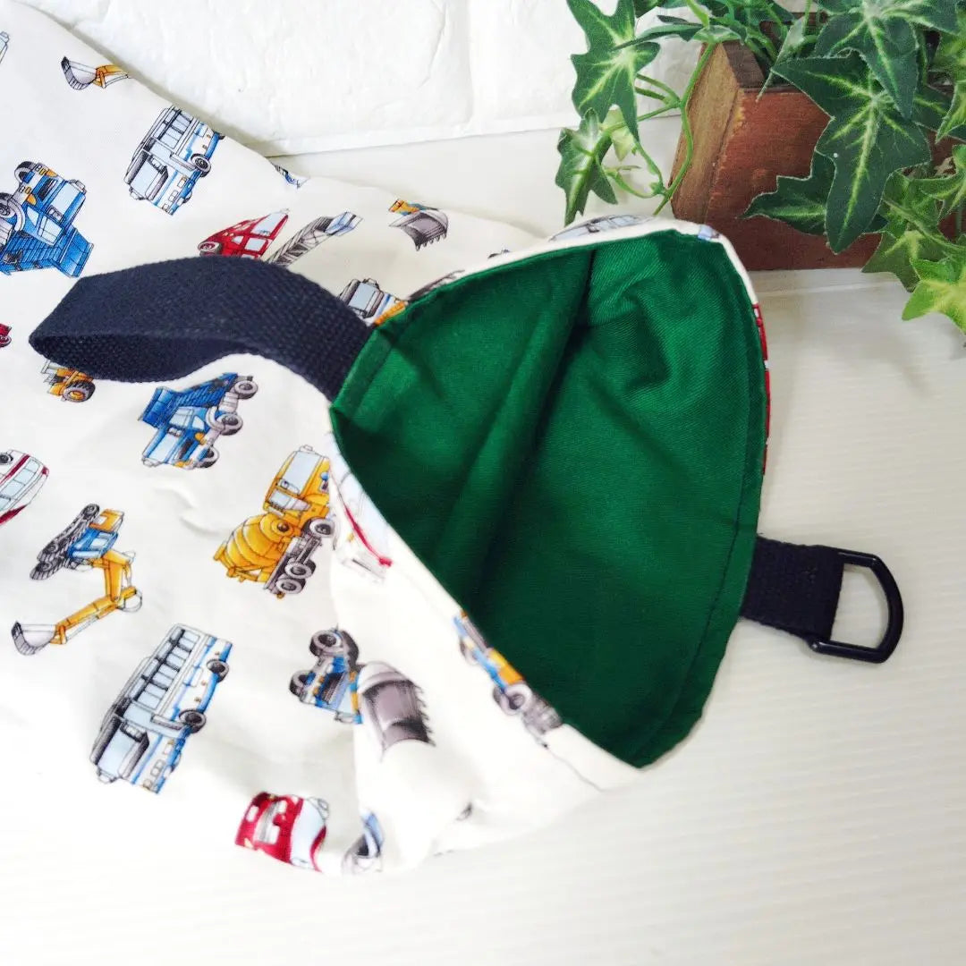 (Handmade) Shoe bag, Shoe case, Working car, Boy *Entry to kindergarten/school*