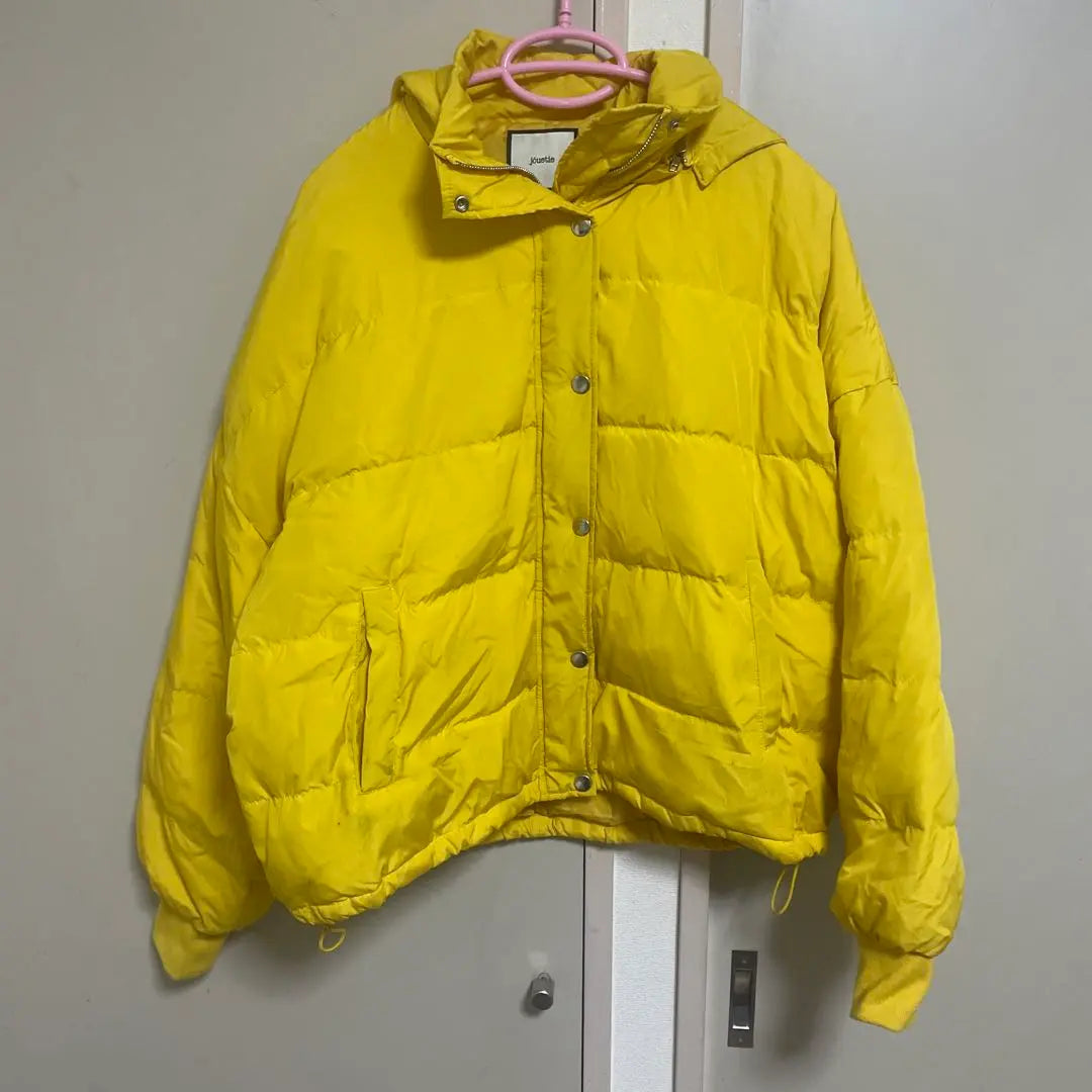 jouetie hooded down jacket M yellow slymoussy rug agem | jouetie フード付きダウンジャケット M黄色slymoussyラグアジェム