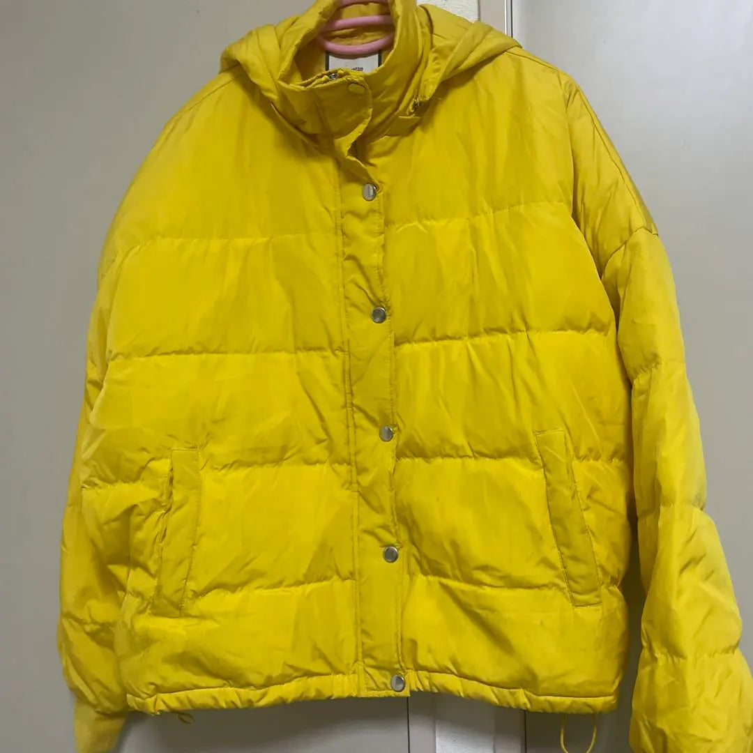 jouetie hooded down jacket M yellow slymoussy rug agem | jouetie フード付きダウンジャケット M黄色slymoussyラグアジェム