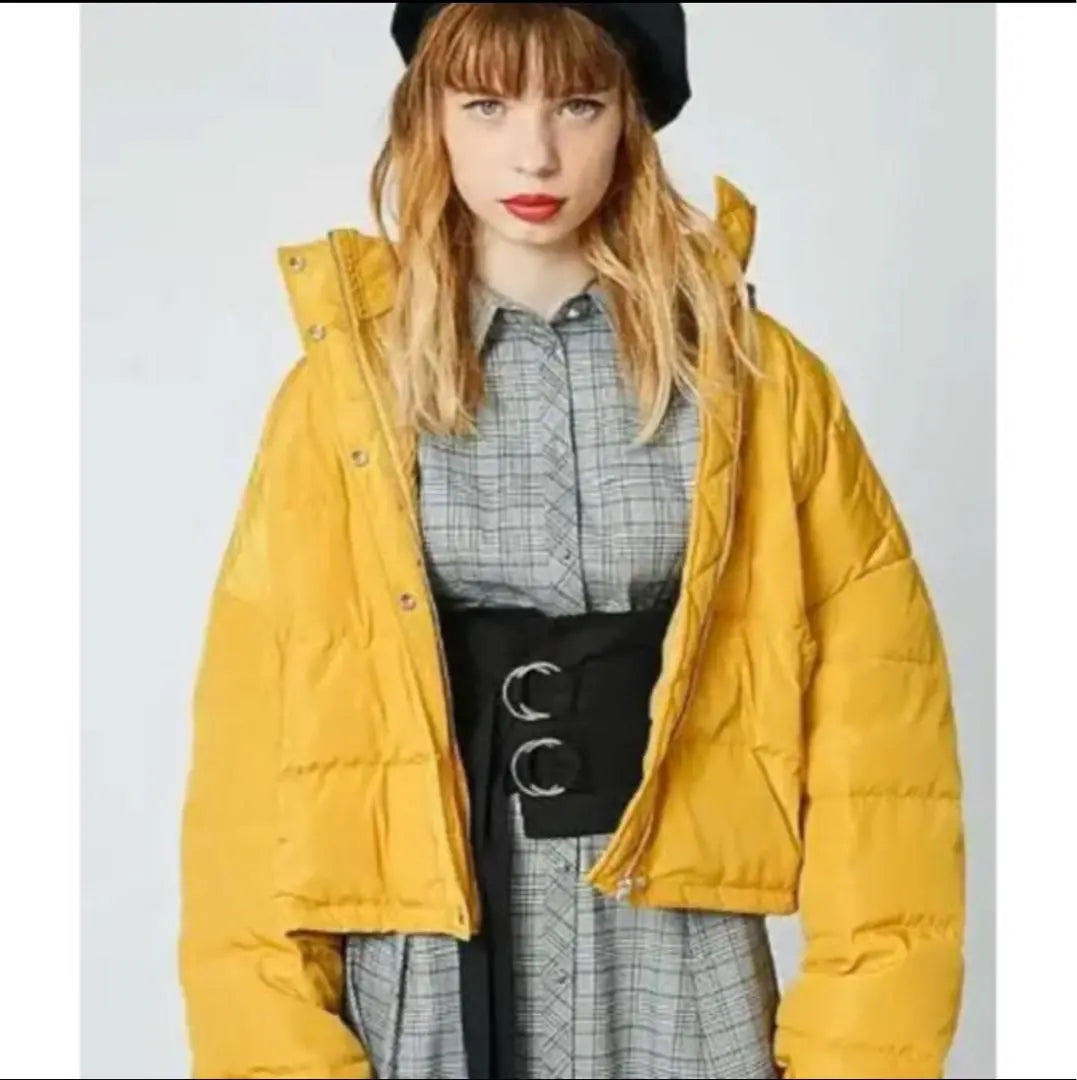 Anorak con capucha jouetie M amarillo slymoussy rug agem | jouetie フード付きダウンジャケット M黄色slymoussyラグアジェム