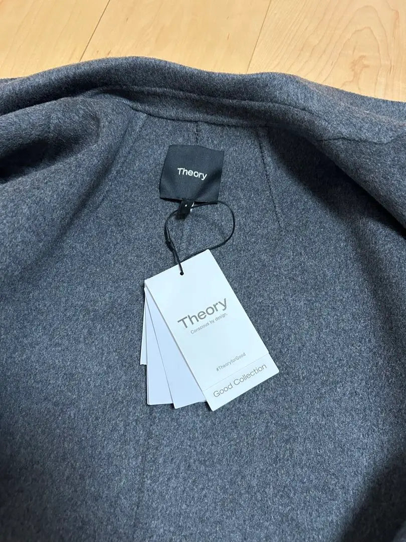 New Theory Coat NEW DIVIDE GC CLAIRENE J Gray