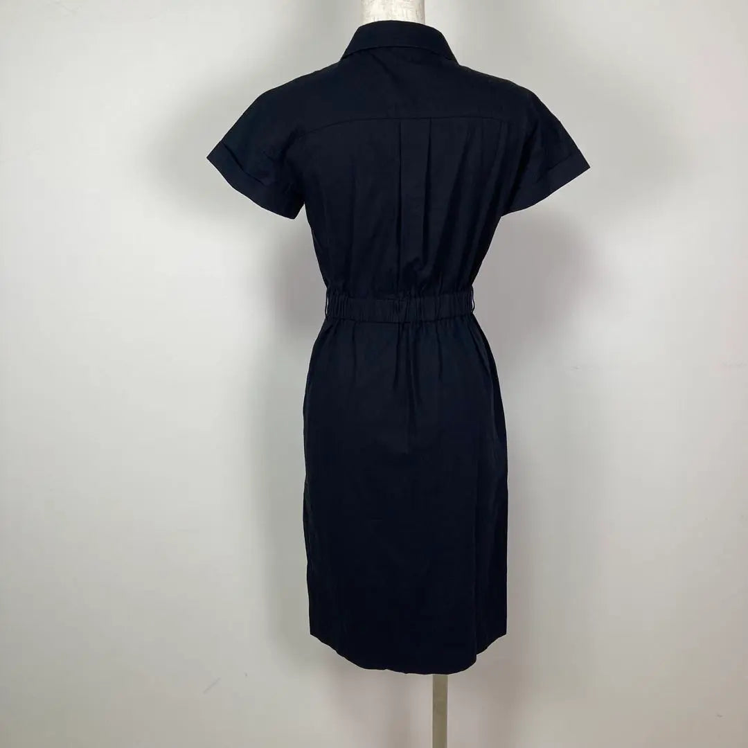 UNTITLED Navy Shirt Dress Button Navy XS