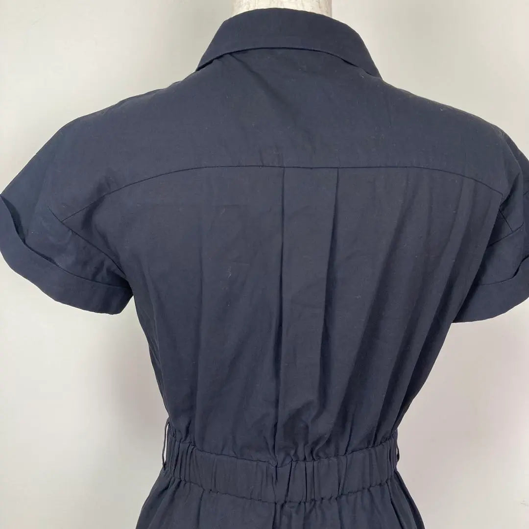 UNTITLED Navy Shirt Dress Button Navy XS