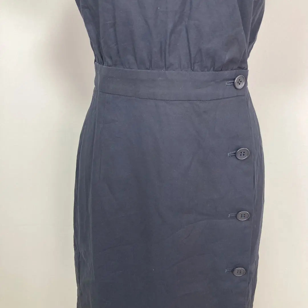 UNTITLED Navy Shirt Dress Button Navy XS