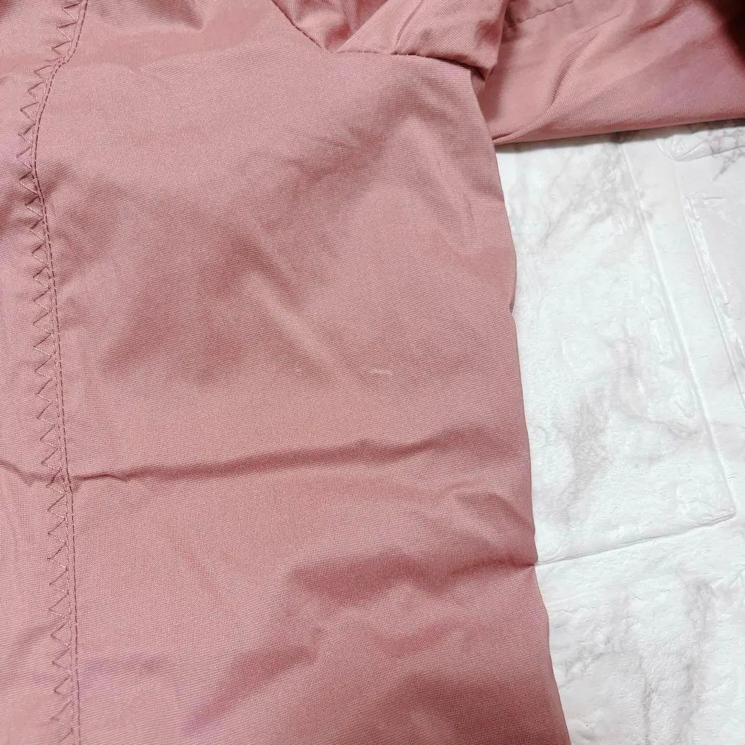 Gabardina M chaqueta jersey rosa hombros descubiertos manga larga vintage