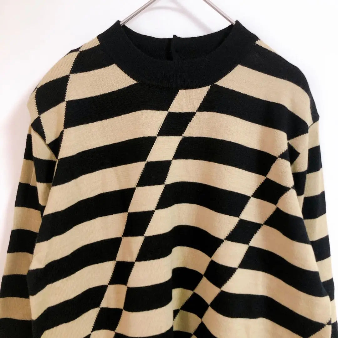 [New] [SAWADICA] (LL) Border Pattern Knit Sweater/Pullover/All-over Pattern