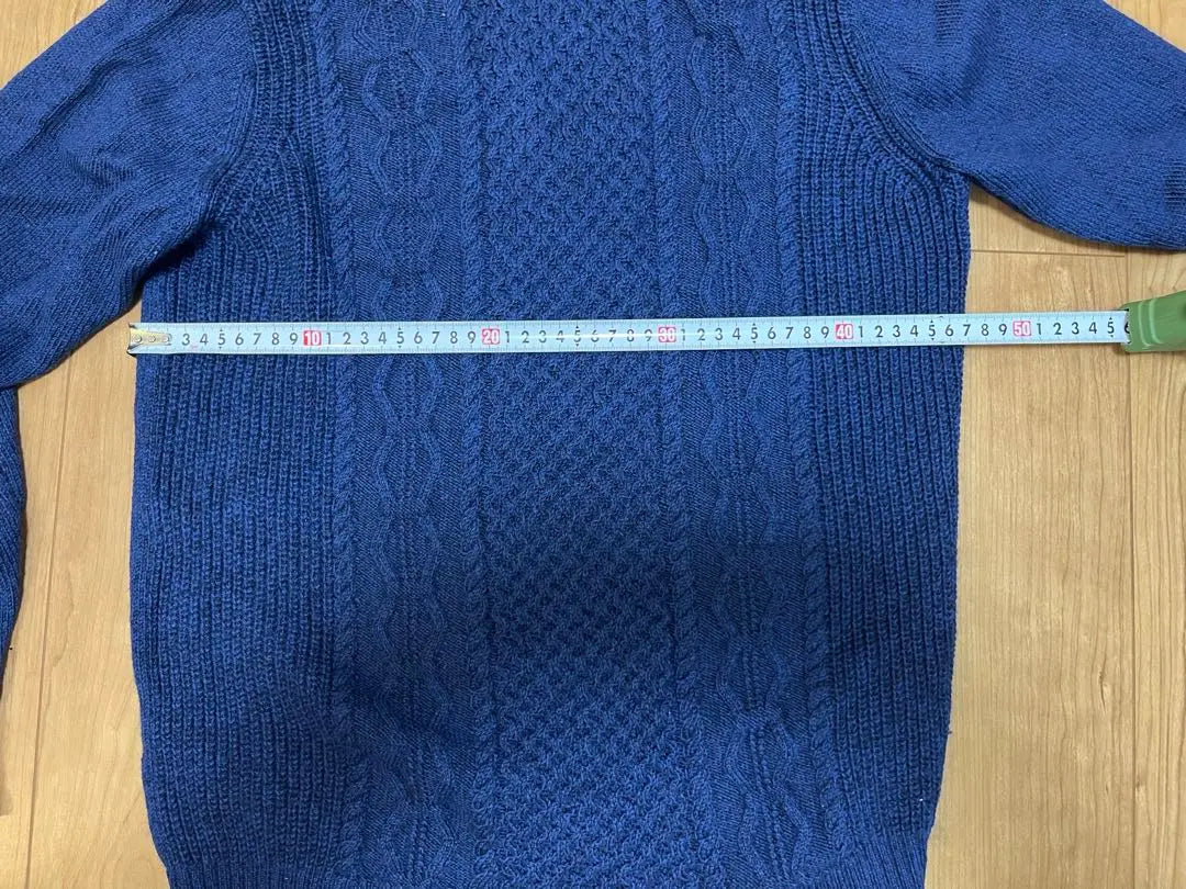 ÉDIFICE Navy Turtleneck Sweater L