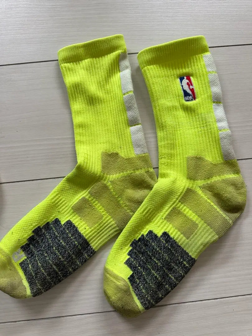 NBA NB A Socks Yellow/Purple & Yellow/White 2 pairs set