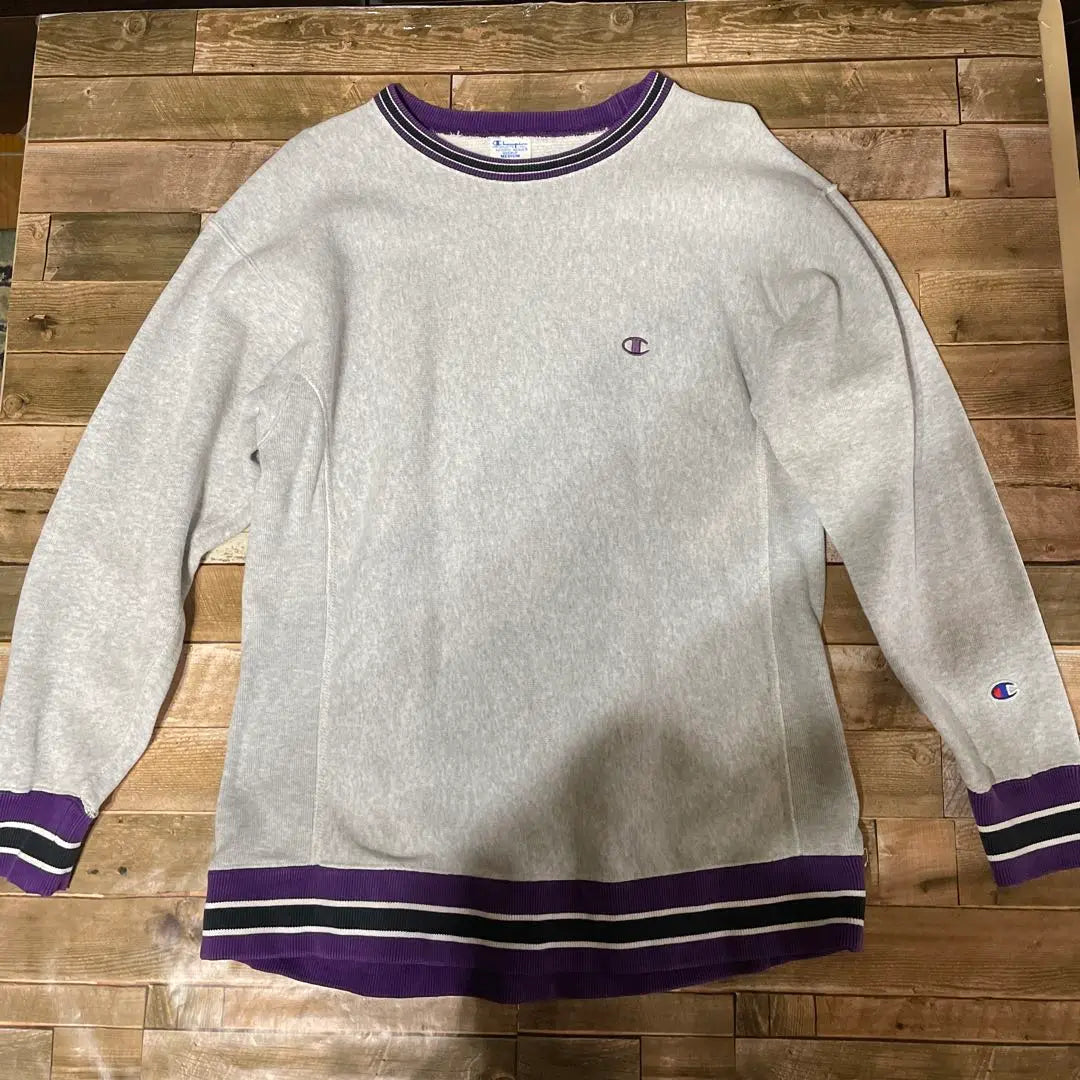 【rare! 】Champions REVERSE WEAVE Ringer Sweatshirt