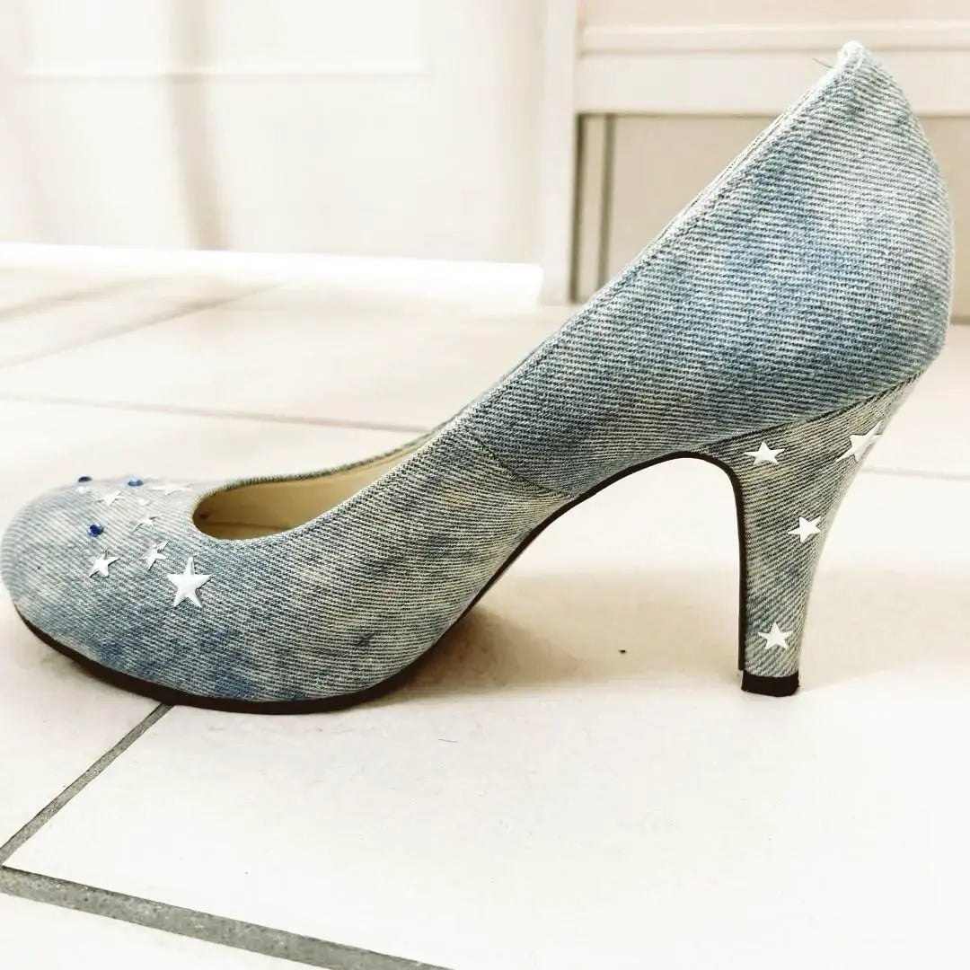 FLAG-J Women's Pumps Heel Stars