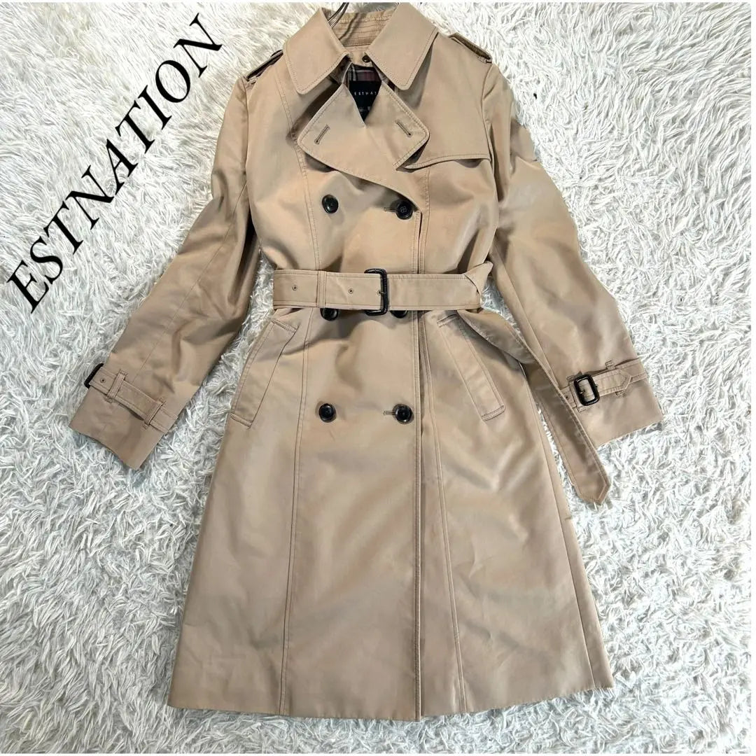 Estnation Luxury long trench coat with warm innerwear