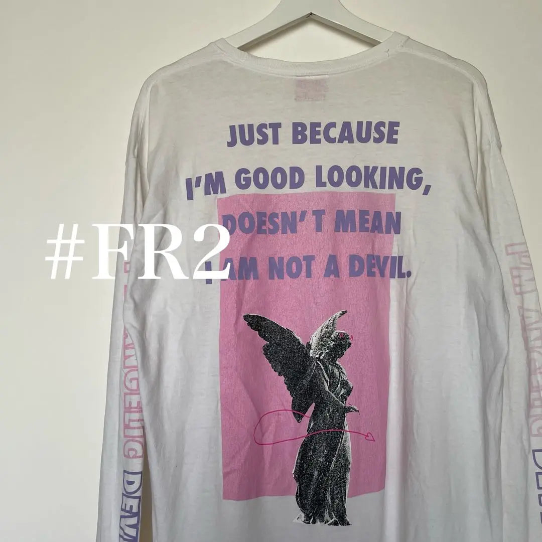 #FR2 Back print long sleeve long T-shirt pink | #FR2 エフアールツー　バックプリント　長袖　ロング　Tシャツ　ピンク