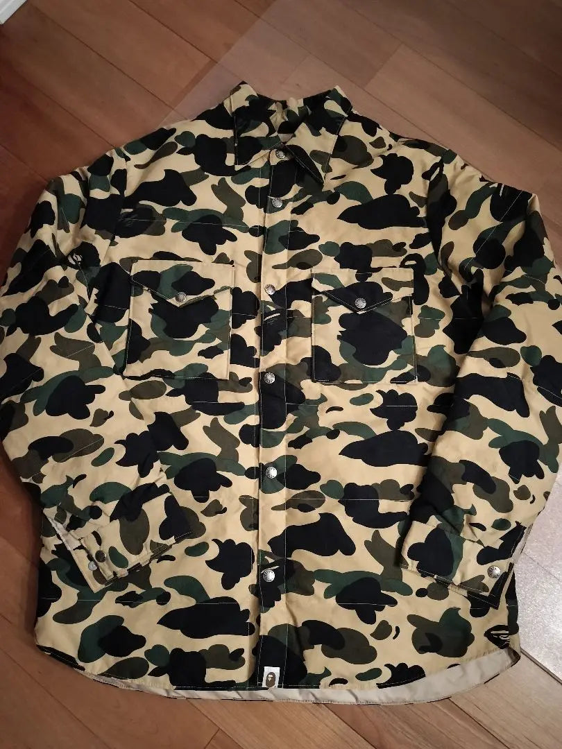 Geki Rare 1st APE APE Camouflage camouflage Down jacket L | 激レア 1st ape エイプ カモフラ 迷彩 ダウン ジャケット L