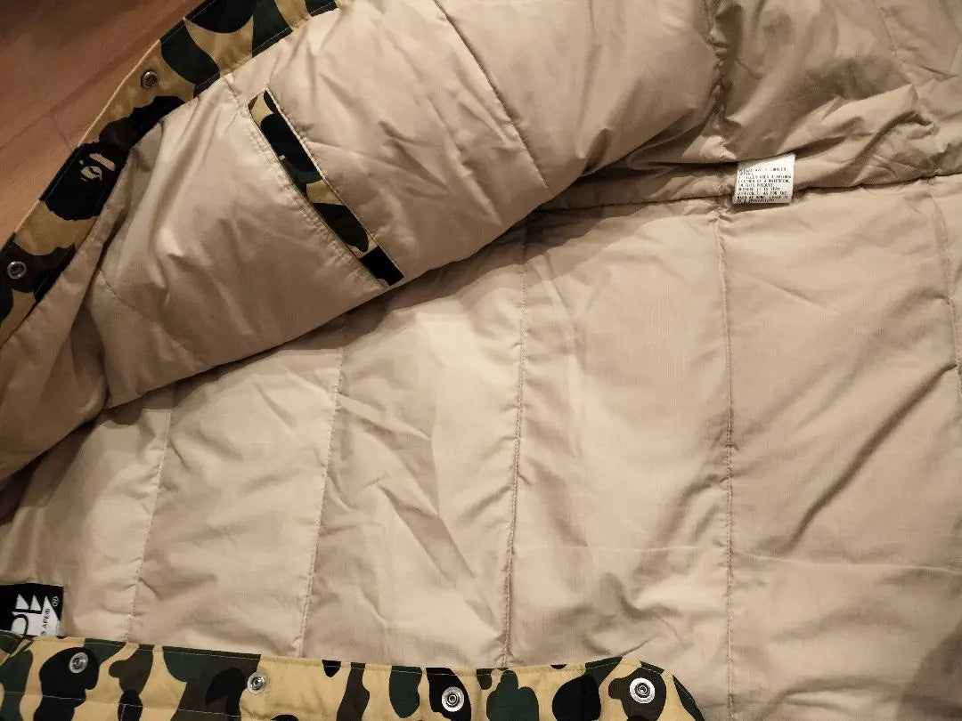 Geki Rare 1st APE APE Camouflage camouflage Down jacket L | 激レア 1st ape エイプ カモフラ 迷彩 ダウン ジャケット L