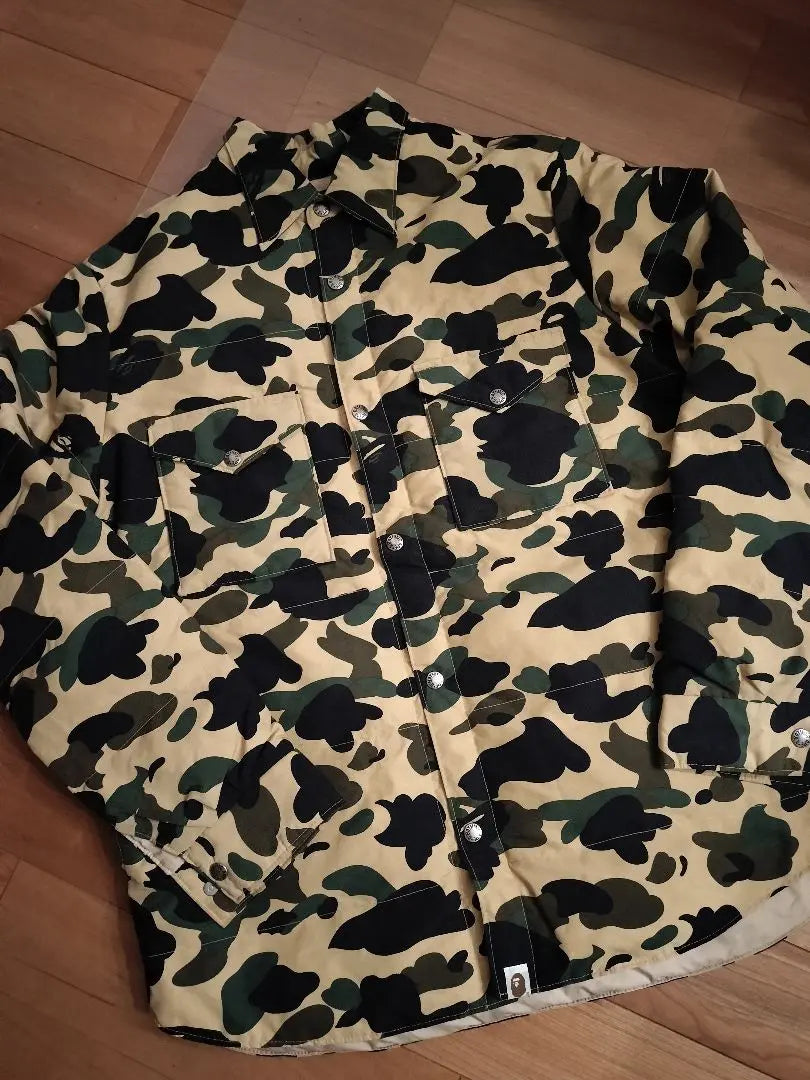 Geki Rare 1st APE APE Camouflage camouflage Down jacket L | 激レア 1st ape エイプ カモフラ 迷彩 ダウン ジャケット L