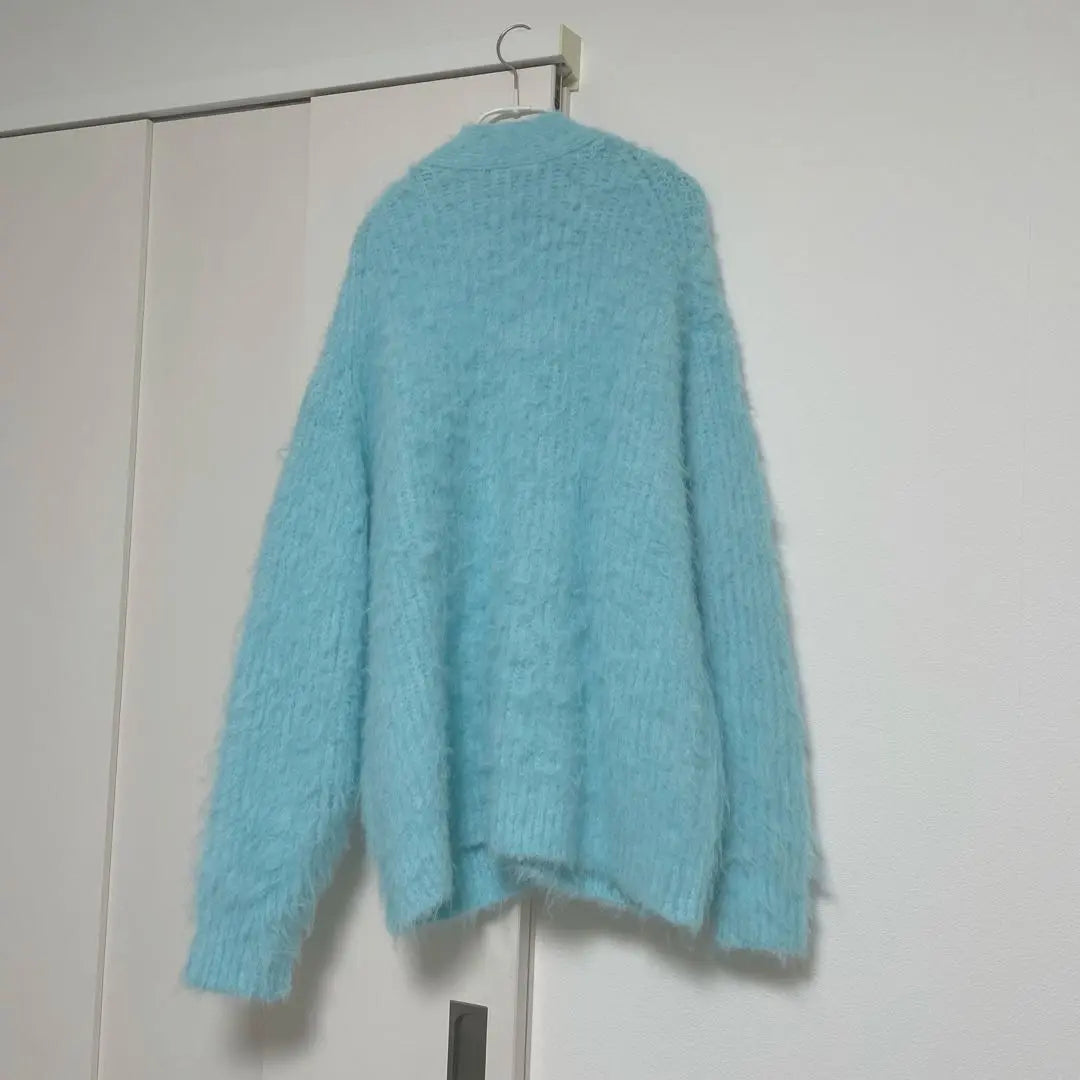 Cadunae brushed long cardigan blue, worn once