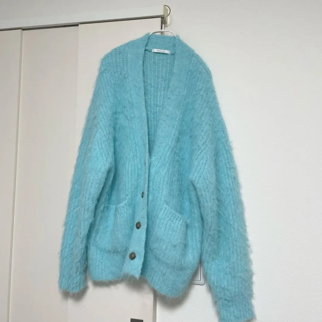 Cadunae brushed long cardigan blue, worn once