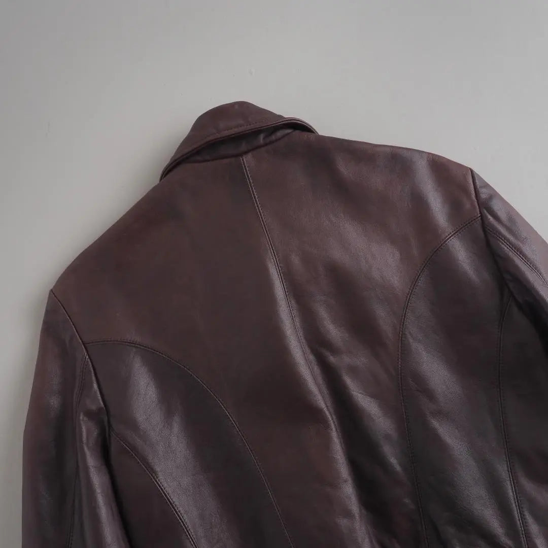 Ralph Lauren genuine leather jacket genuine leather brown beautiful