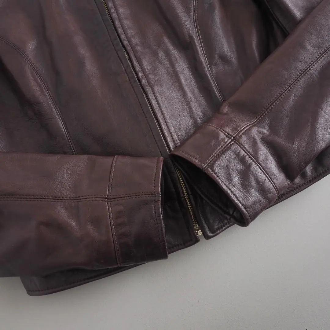 Ralph Lauren genuine leather jacket genuine leather brown beautiful