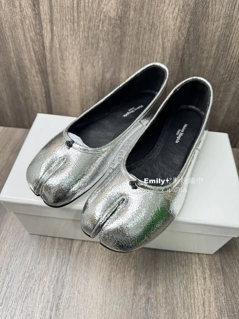 Maison Margiela "Tabi" Mary Jane Silver