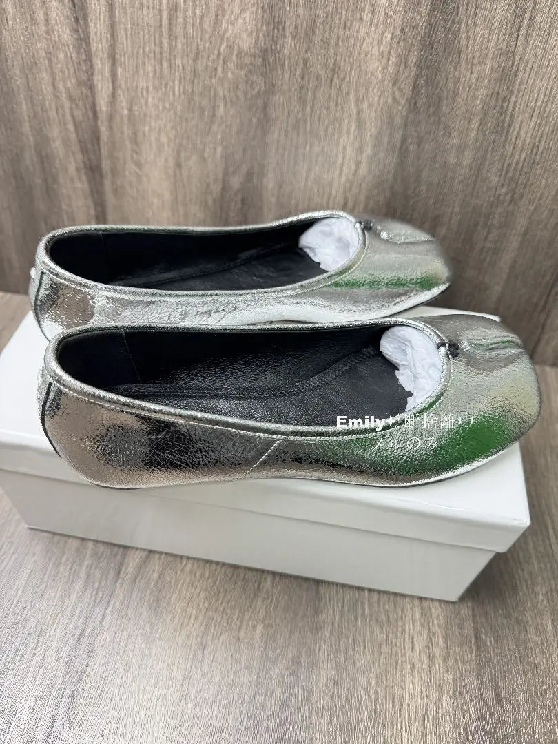 Maison Margiela "Tabi" Mary Jane Silver