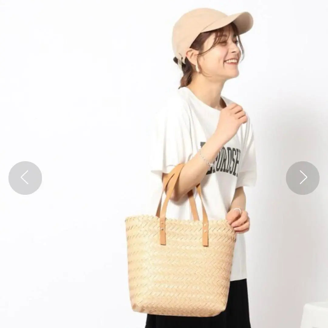 ❣️New tag included❣️Mesh tote bag Beige Shoalleur basket