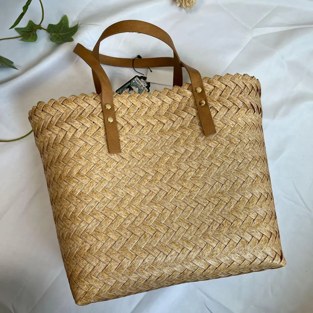 ❣️New tag included❣️Mesh tote bag Beige Shoalleur basket