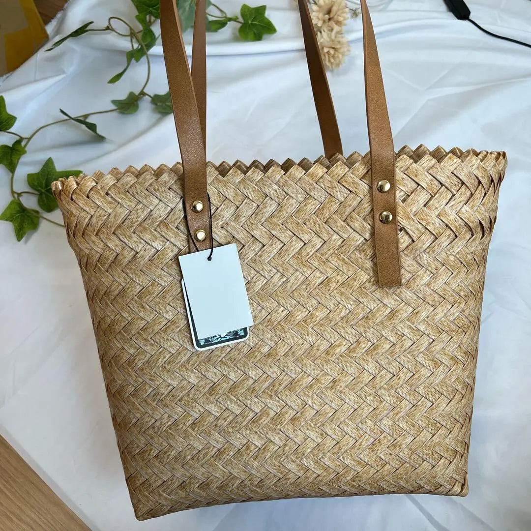 ❣️New tag included❣️Mesh tote bag Beige Shoalleur basket