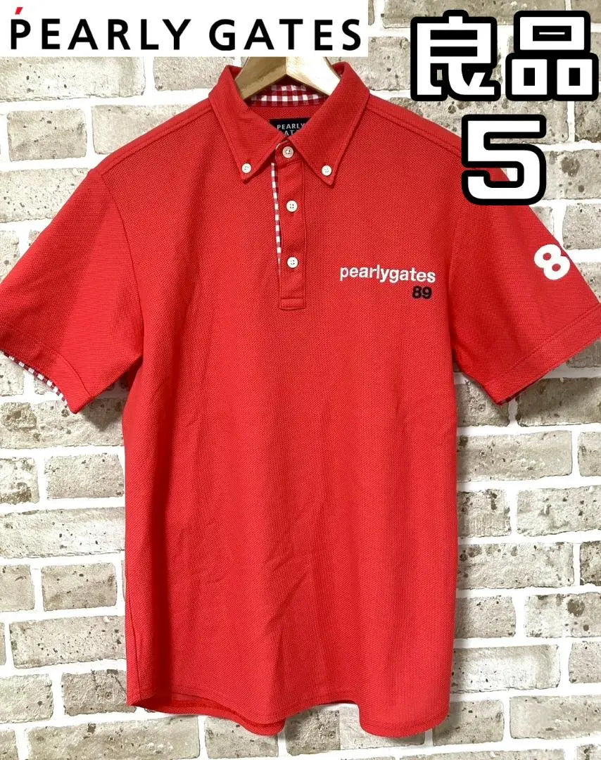 [Within 24 hours/anonymous delivery]Pearly Gates Men's Short Sleeve Polo Shirt Size 5