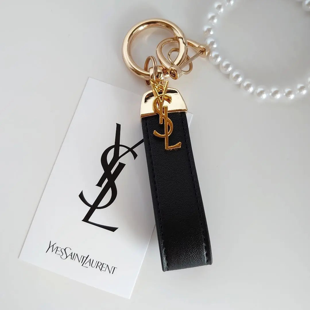 Eve Saint Laurent YSL❤ Vintage Charm ❤ Keychain Key Ring | イブサンローラン YSL❤ヴィンテージ チャーム❤ キーホルダー キーリング