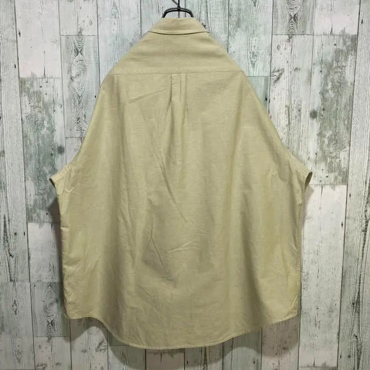 [※Raro] OLD GAP Old Gap ★Camisa BD de manga larga Beige XL | 【※希少】OLD GAP オールド ギャップ ★長袖BDシャツ ベージュ XL