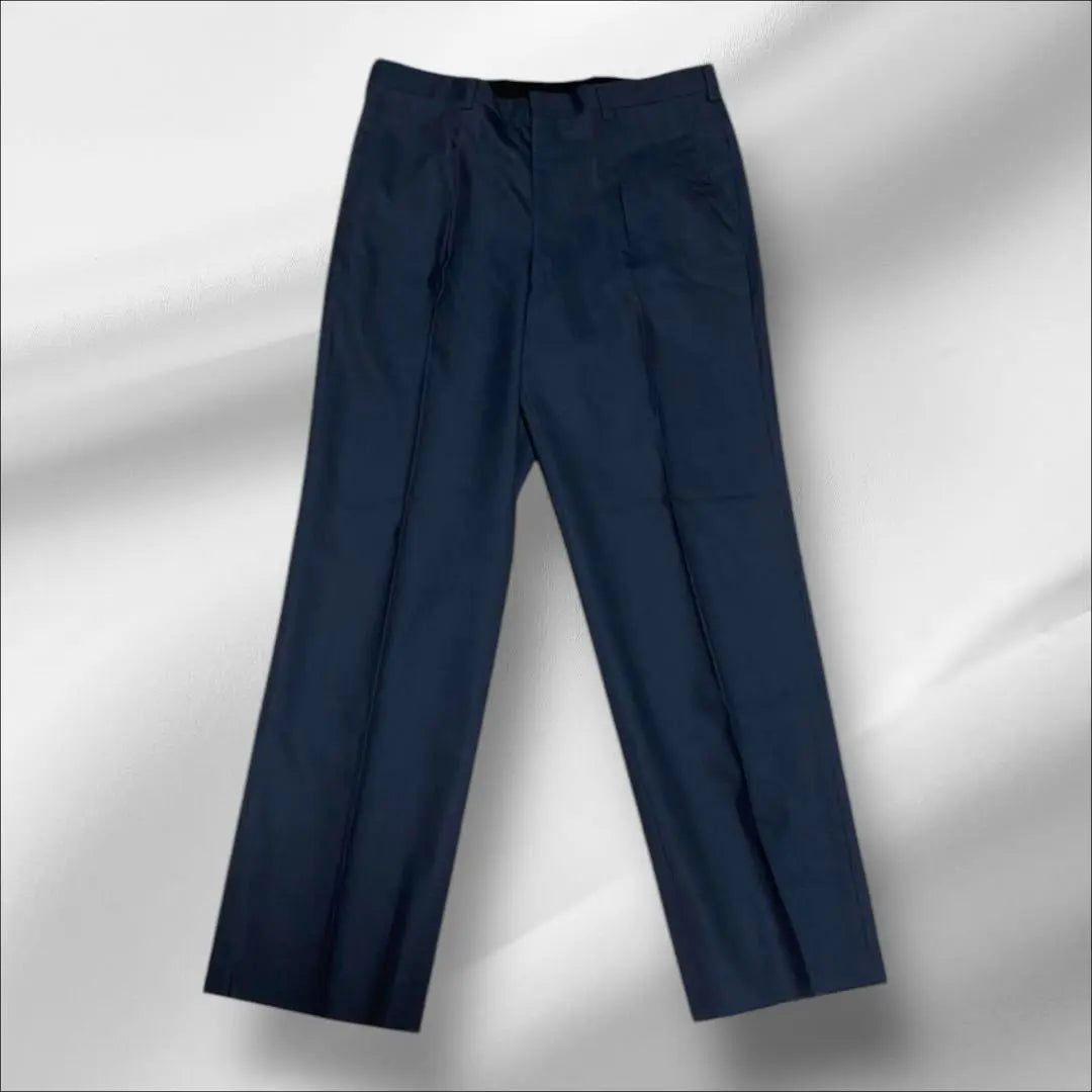 ✨ Pantalones de traje azul marino para hombre 100 % lana de alta calidad [formal y de negocios]