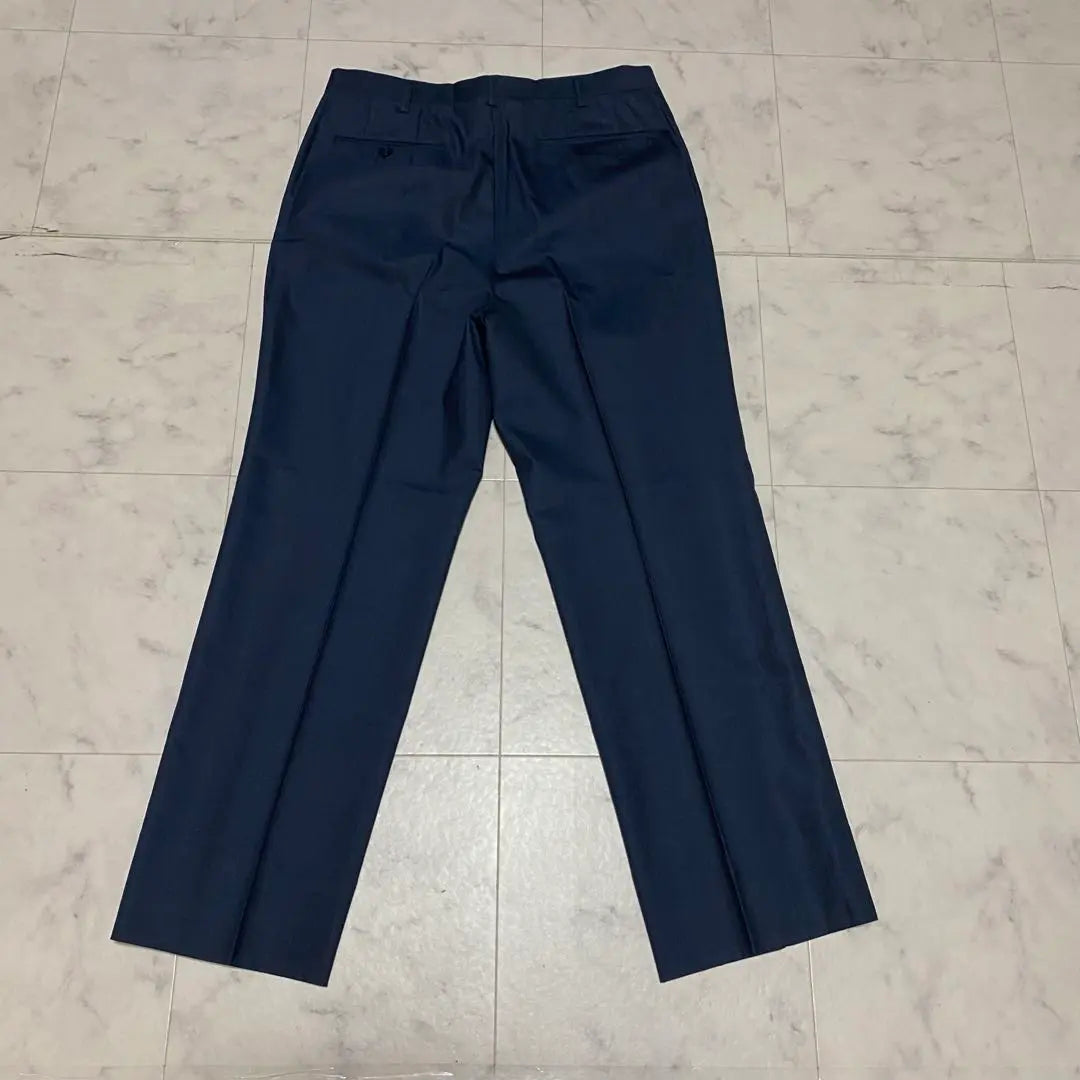 ✨ Pantalones de traje azul marino para hombre 100 % lana de alta calidad [formal y de negocios]