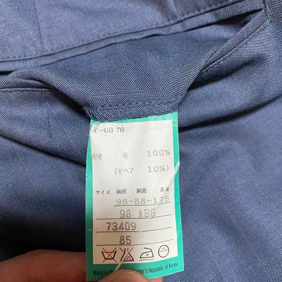 ✨ Pantalones de traje azul marino para hombre 100 % lana de alta calidad [formal y de negocios]