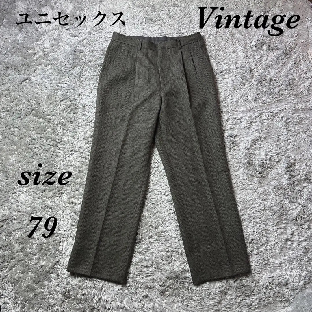 Vintage (79) Slacks Checkered Suit Style