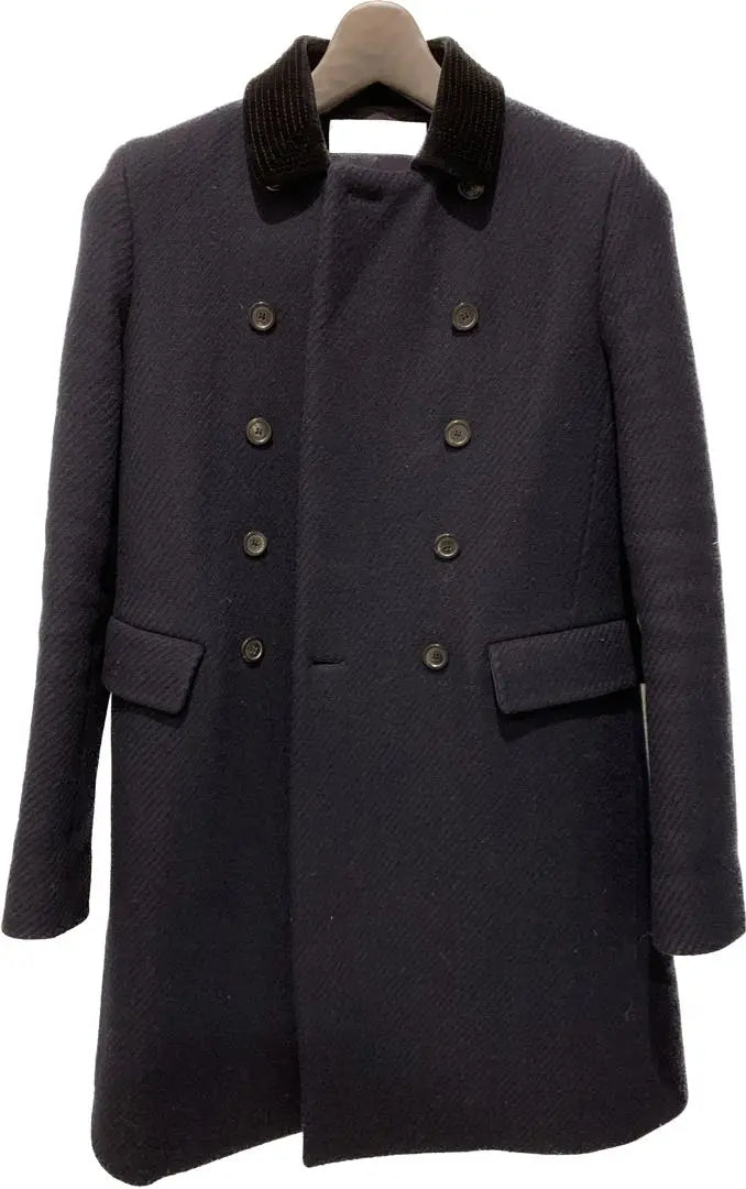 Christian Dior Double-breasted Medium Coat Navy